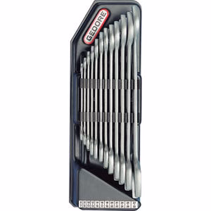 12 chiavi fisse in serie mm 6x7-8x9-10x11-12x13-14x15-16x17-18x19-20x22-21x23-24x27-25x28-30x32 - 871gs 12
