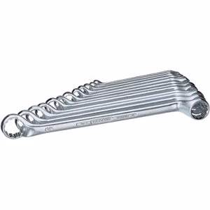 12 chiavi fisse poligonali mm 6x7-8x9-10x11-12x13-14x15-16x17-18x19-20x22-21x23-24x27-25x28-30x32 - 881g 12