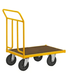Carrello a piattaforma  giallo km144400b serie 144